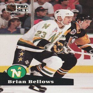 Brian Bellows (Minnesota North Stars) 1991 Pro Set Series Card - Card Number 109